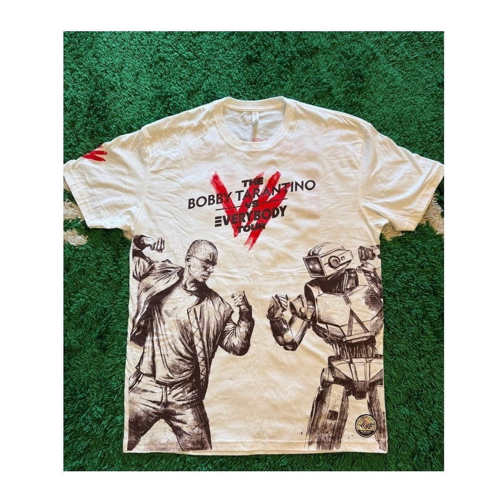 Logic T-Shirt Mens XL White Good Bobby Tarantino vs Everybody Tour Graphic Tee